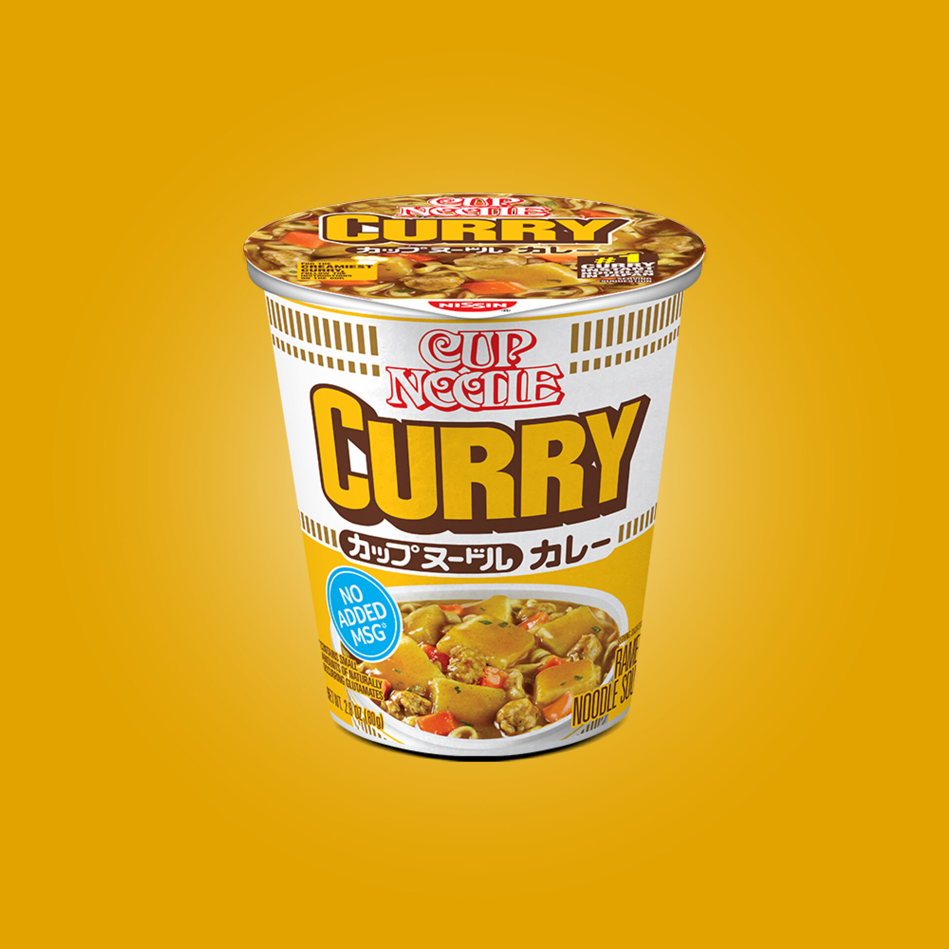 Nissin Cup Noodles Spiced Curry, Worldwide delivery