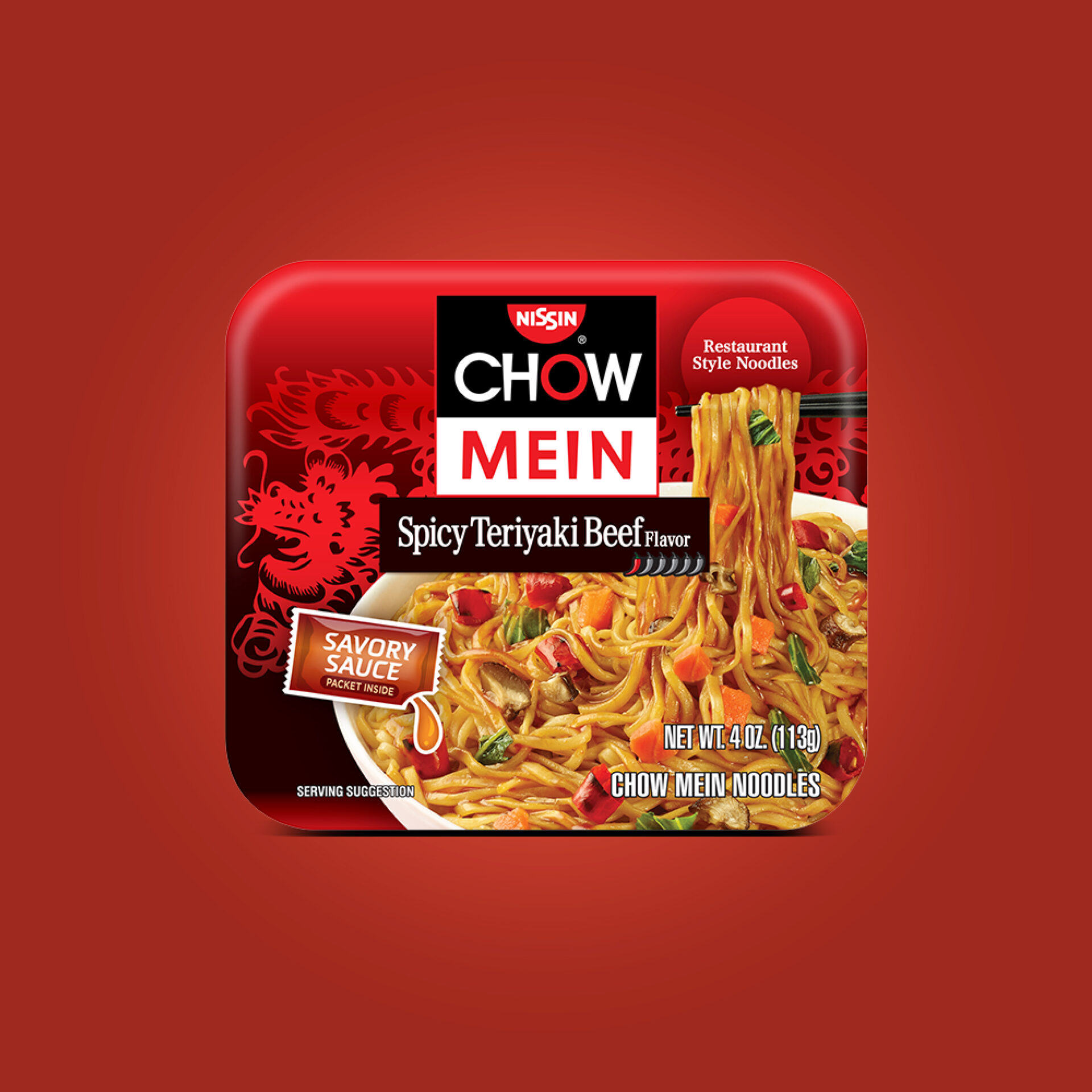 Chow Mein Spicy Teriyaki Beef - Nissin Food