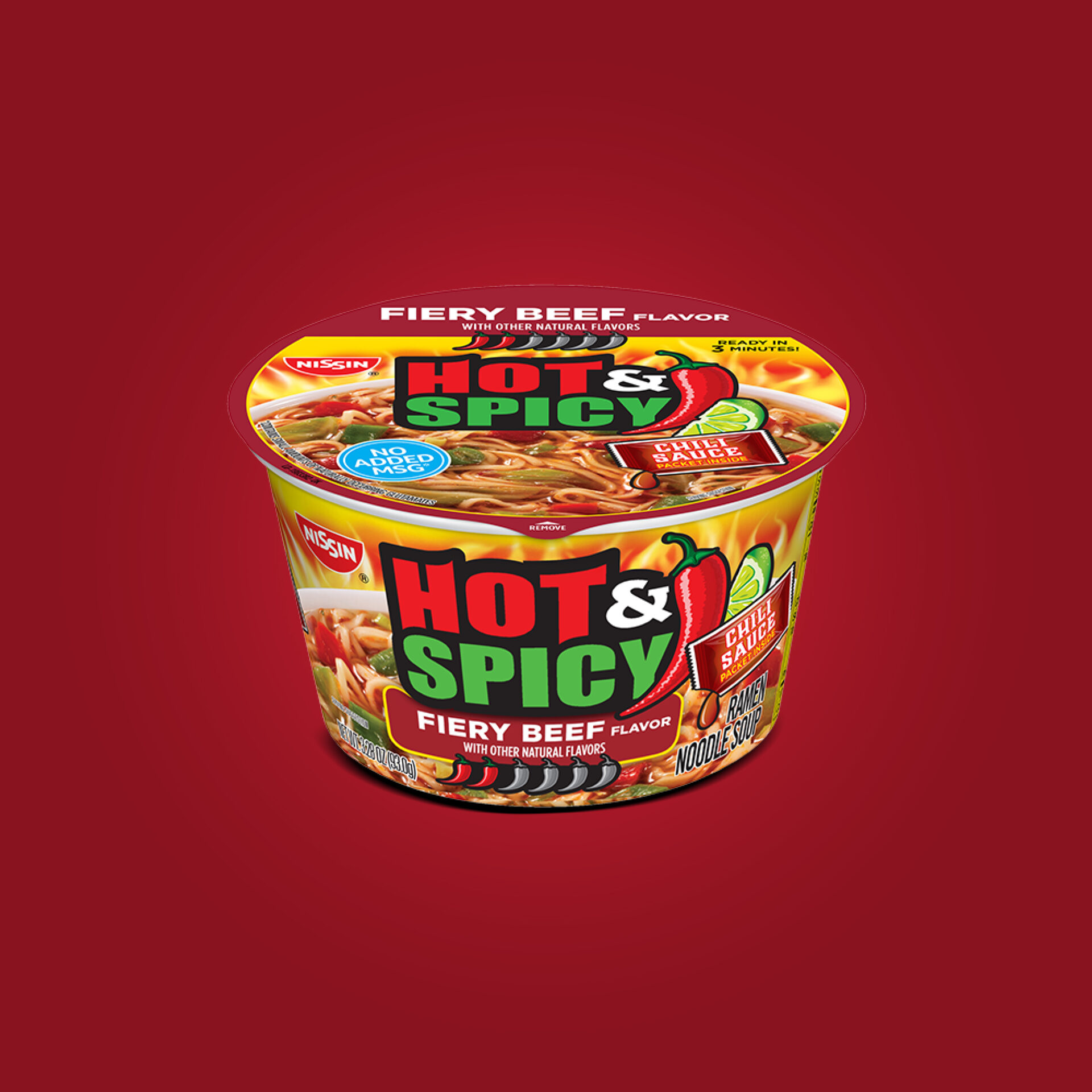Hot & Spicy Fiery Beef - Nissin Food