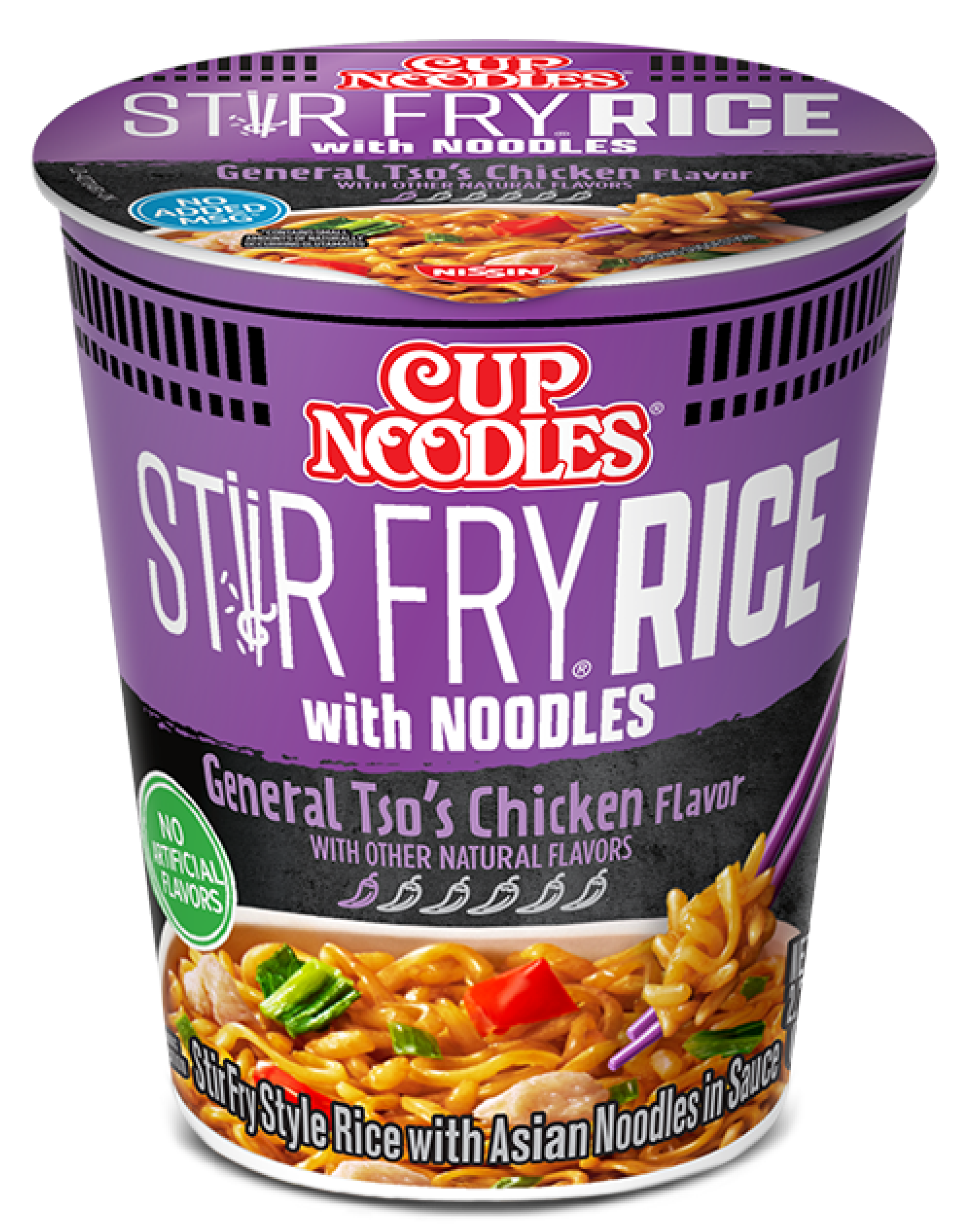 Cup Noodles Stir Fry Rice with Noodles General Tso’s Chicken