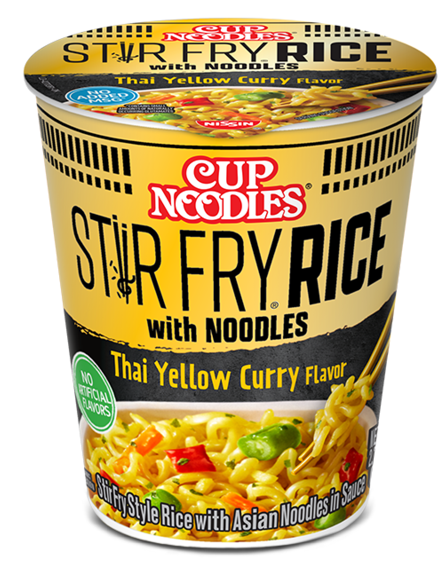 Cup Noodles Stir Fry Rice with Noodles Thai Yellow Curry