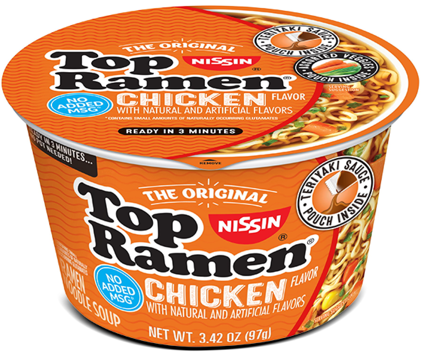 Nissin Top Ramen Soy Sauce Flavor Ramen Noodle Soup, 3.17 oz - Kroger