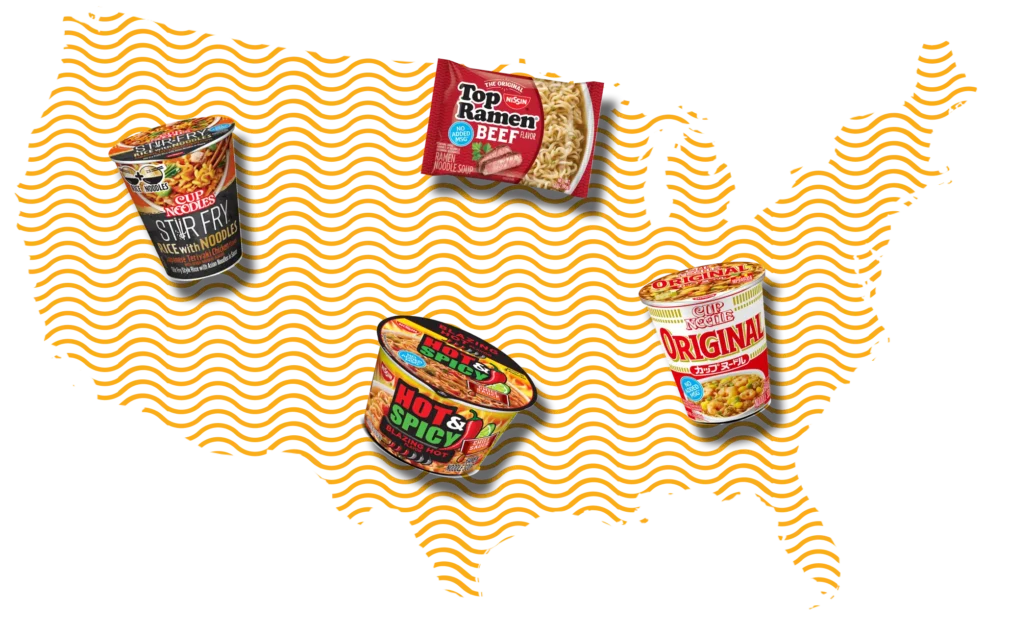 Find nearest store with Nissin products