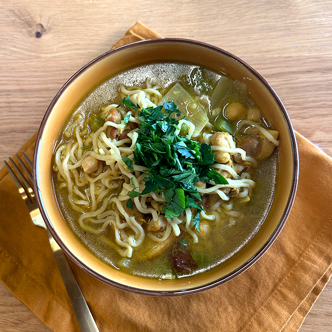 LEMON CHICKPEA RAMEN